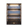 FCI Narrow Countertop LED Bakery Case with Mirror Back Front View