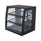 FOODPROS Wide Countertop Bakery Display Case with Mirrored Back & LED Shelf Lighting