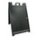 FCI Black Plastic Outdoor Double Sided A-Frame Sign with no insert