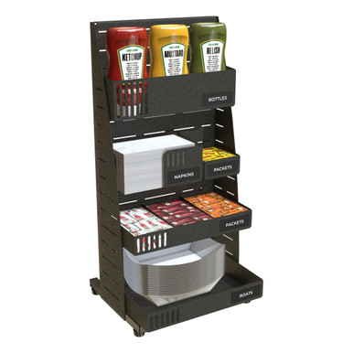 Auto Matic Condiment Rack PanelRak Condiment Countertop Kit 12
