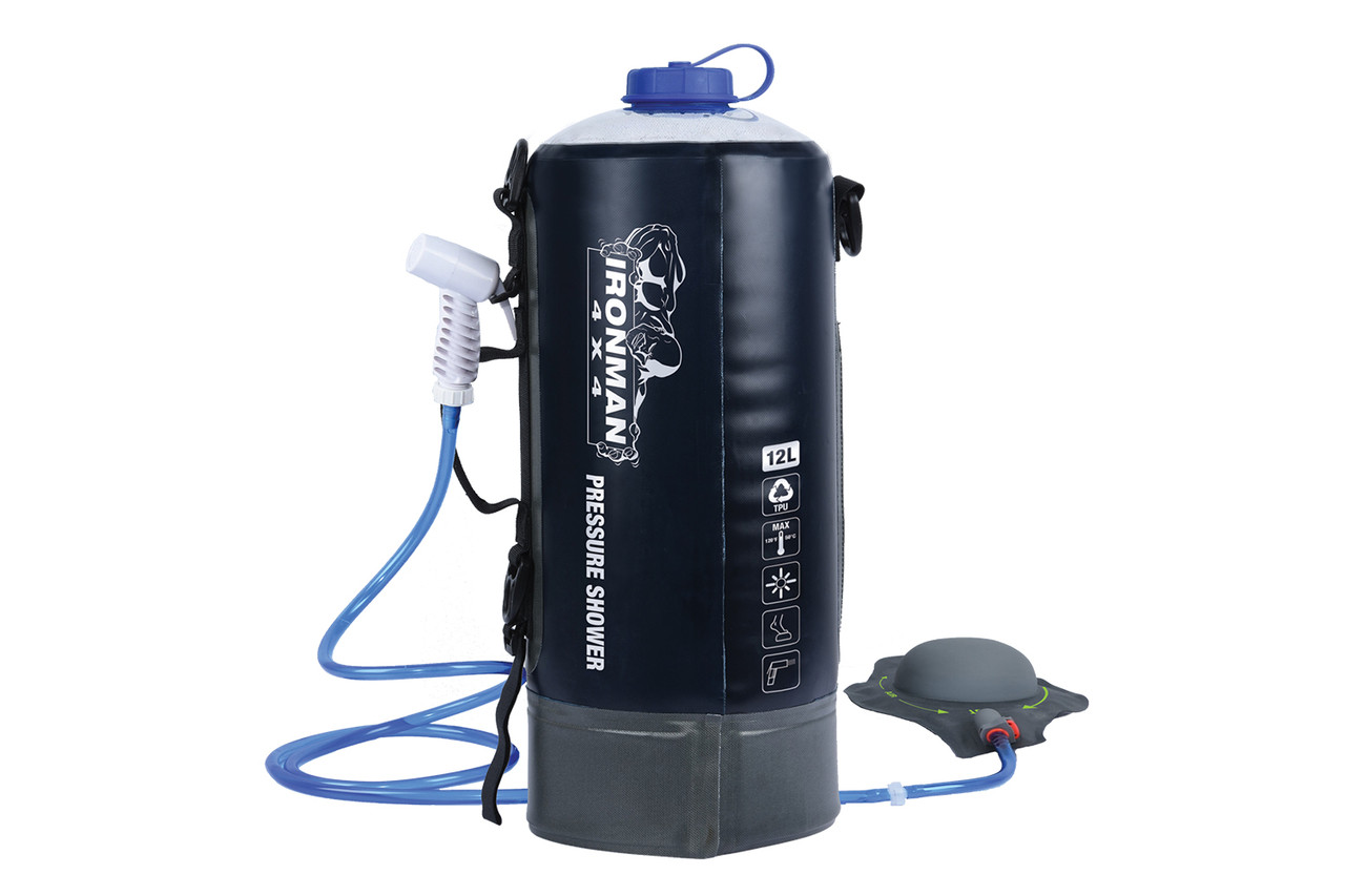 River & Ridge - AquaTrek Portable Pressure Camping Shower | 3gal 12L Bag Tank