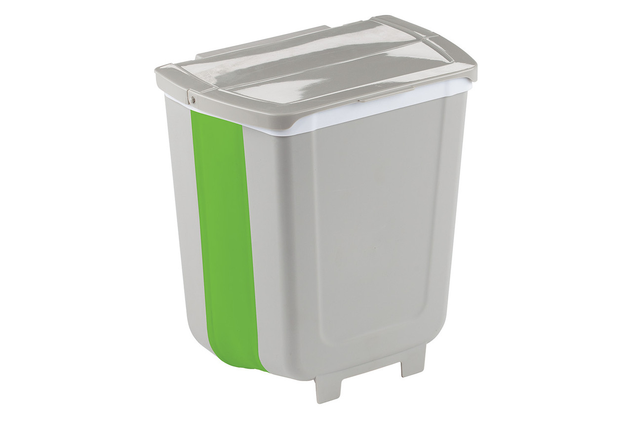 Portable Garbage Bag Storage Bracket Waste Bin Foldable Metal Open