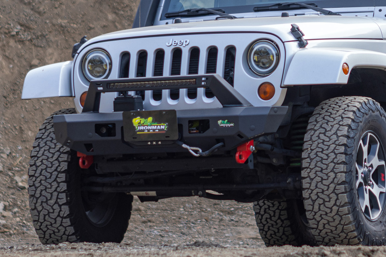 Raid Series Stubby Front Bumper Kit Suited for Jeep Wrangler JK - Ironman  4x4 America