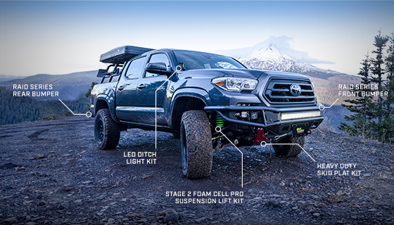 tacoma build package - all essentials for overlanding