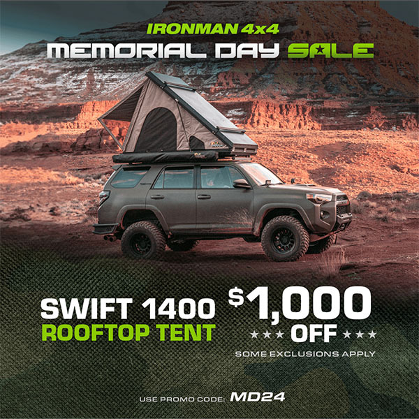 $1,000 off swift rooftop tent