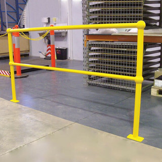Fixed steel handrails