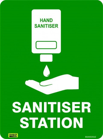 Covid 19 - Sanitiser Station Sign
