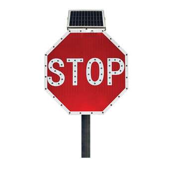 SOLAR ENHANCED LED STOP SIGN
