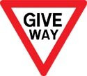 Give way sign