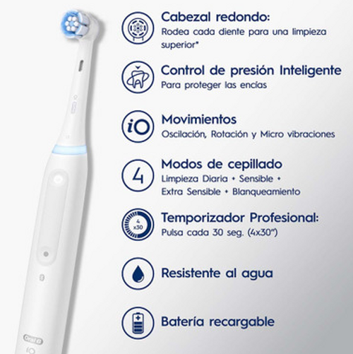 Cepillo De Dientes Eléctrico Oral-B Pro 2000 Sensi Ultrafino Recargable +  Cabezal Sensi Ultrafino, 1 Kit