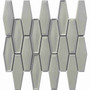 Light Gray Elongated Hexagon Mosaic