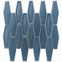 Slate Blue Elongated Hexagon Mosaic