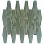 Green Elongated Hexagon Mosaic