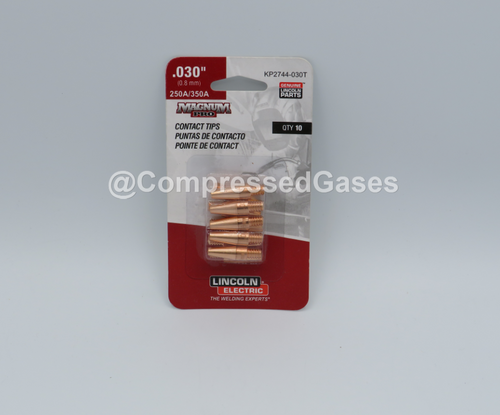 Lincoln Electric KP2744-030T, Contact Tips, Tapered, .030 (0.8mm)