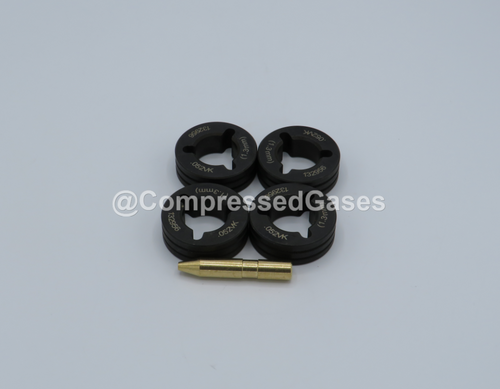 Miller Style 046794, .052" (1.3mm) V-Knurled Drive Roll Set