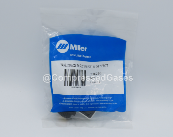 Valve, 230VAC 2 Way Custom Port 1/8 ORF With Frict