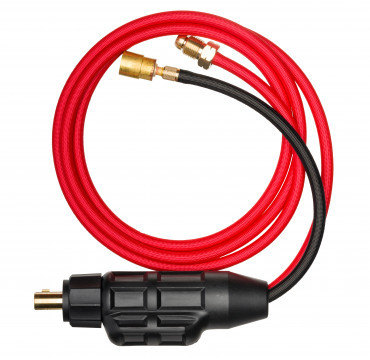 SAFELOC Male Dinse 35M (1/2") Water-Cooled Gas-Thru