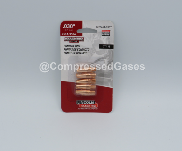Lincoln Electric KP2744-030T, Contact Tips, Tapered, .030 (0.8mm)