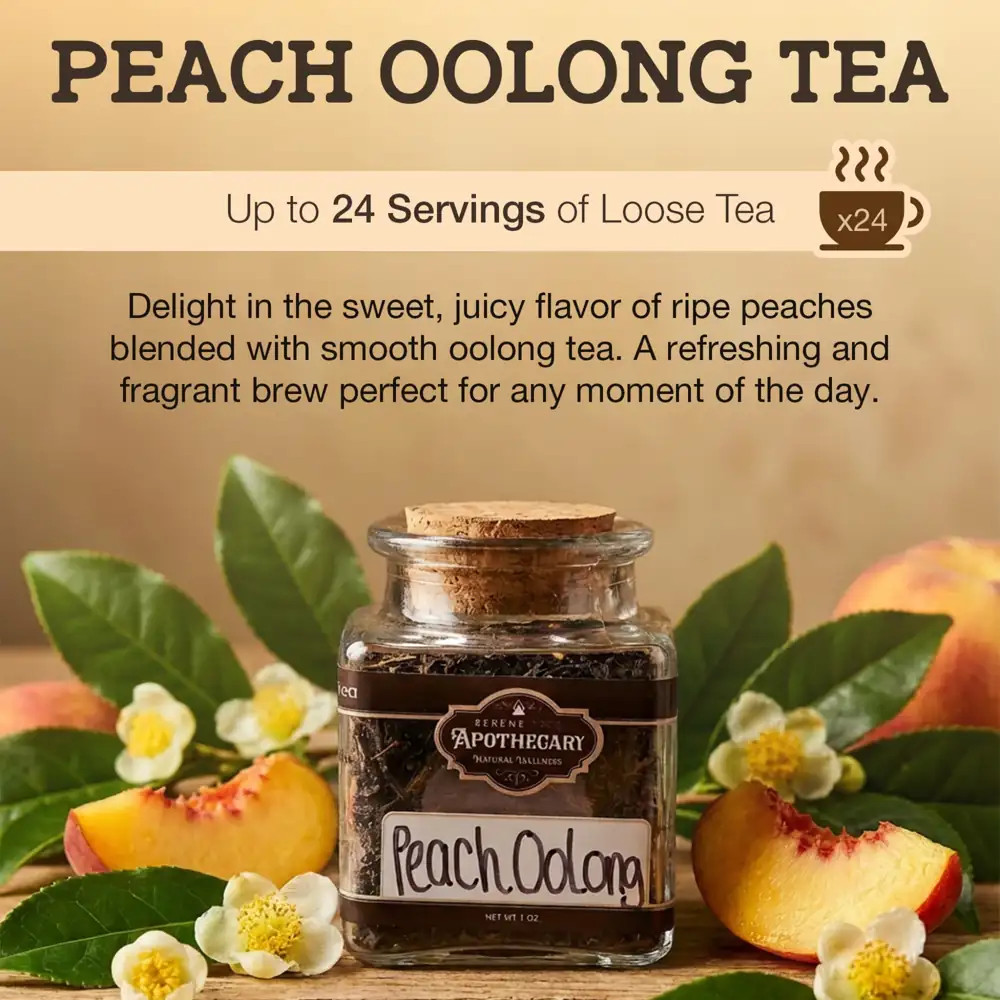 Peach Oolong Tea | Smooth, Fruity & Gently Caffeinated