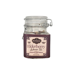 Image - Elderberry Warrior Tea 4 oz loose leaf immune tea - front label