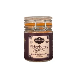 Image - Elderberry Night Tea 1.7 oz loose leaf jar - front label