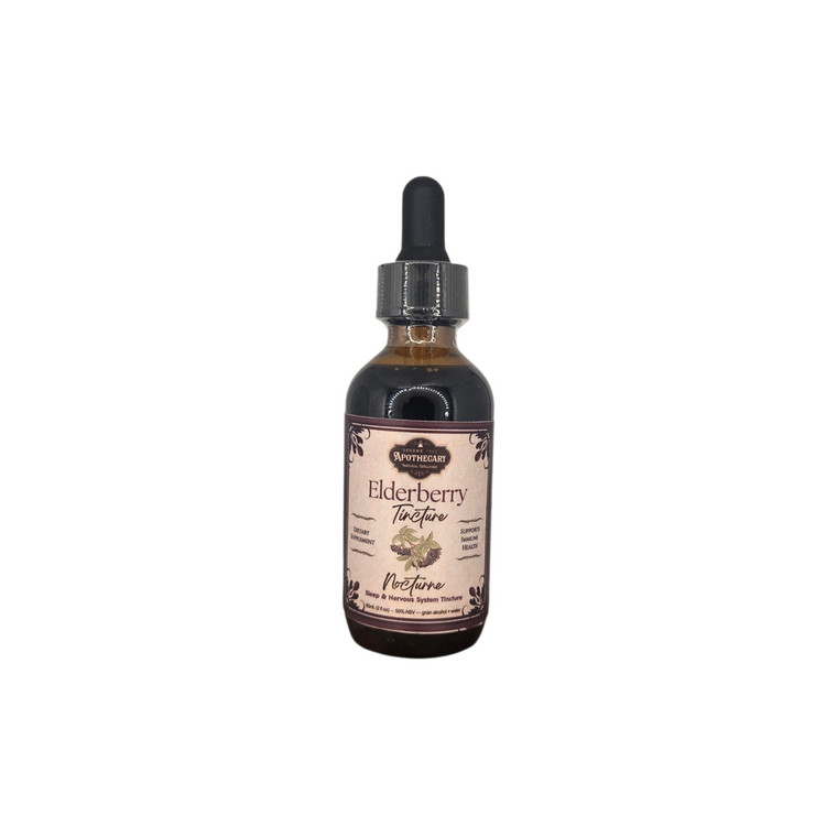 Product Image: Elderberry Nocturne Tincture 2 fl oz amber dropper bottle - front label