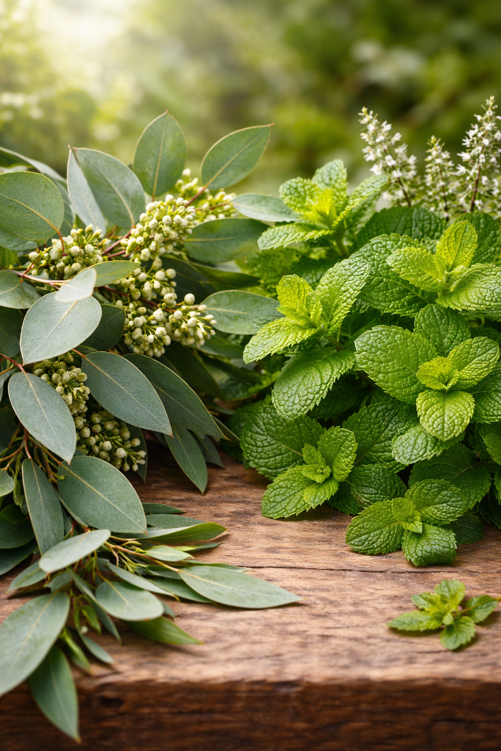 eucalyptus and peppermint