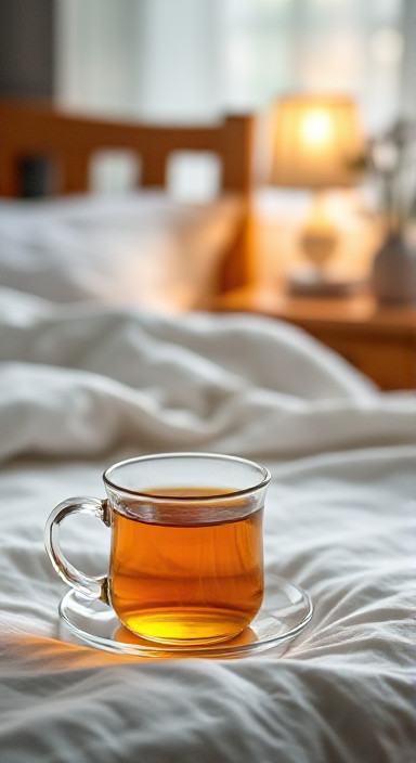 Immunity Tea in bed