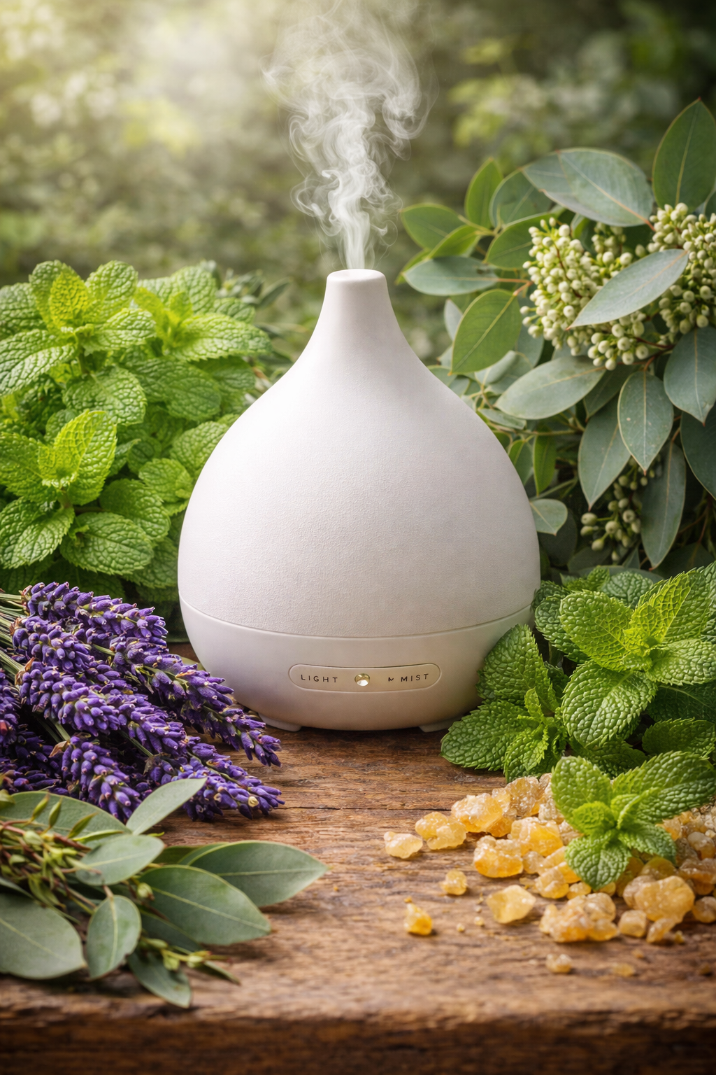 diffuser with lavender and eucalyptus