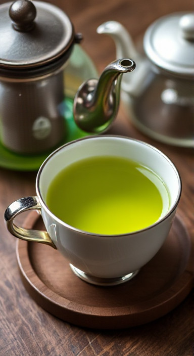 Sencha-tea-teacup-teapot