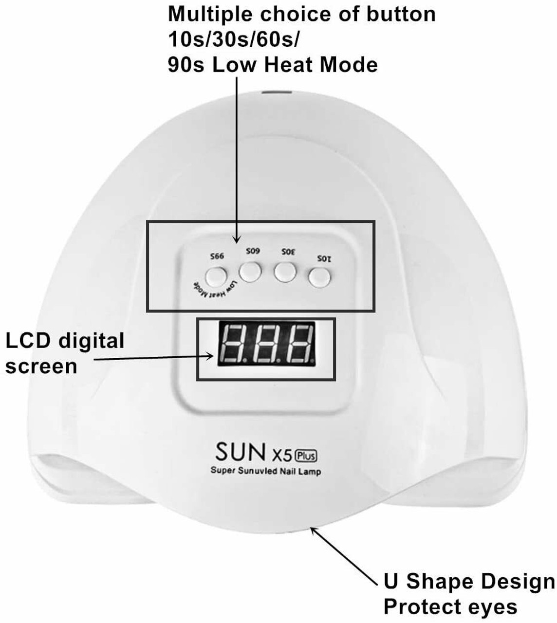 DORAGYM Rechargeable UV LED Nail Lamp, 66W Cordless Professional Gel Nail  Lights, Nail Dryer Nail Art Manicure Tools for Home and Salon(White)