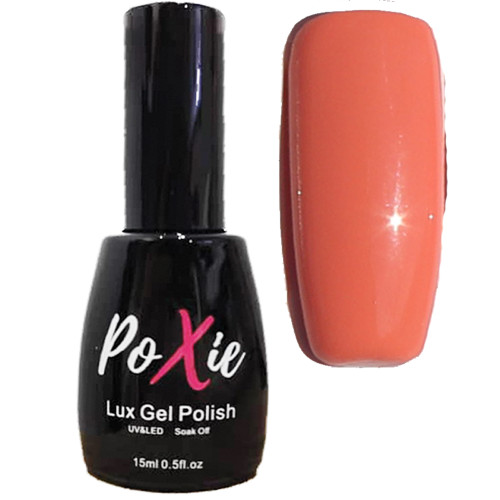 Poxie Nails - Rubber Based-No Wipe - Lux Gel  Nail Polish  - Two to Mango - Color # 124