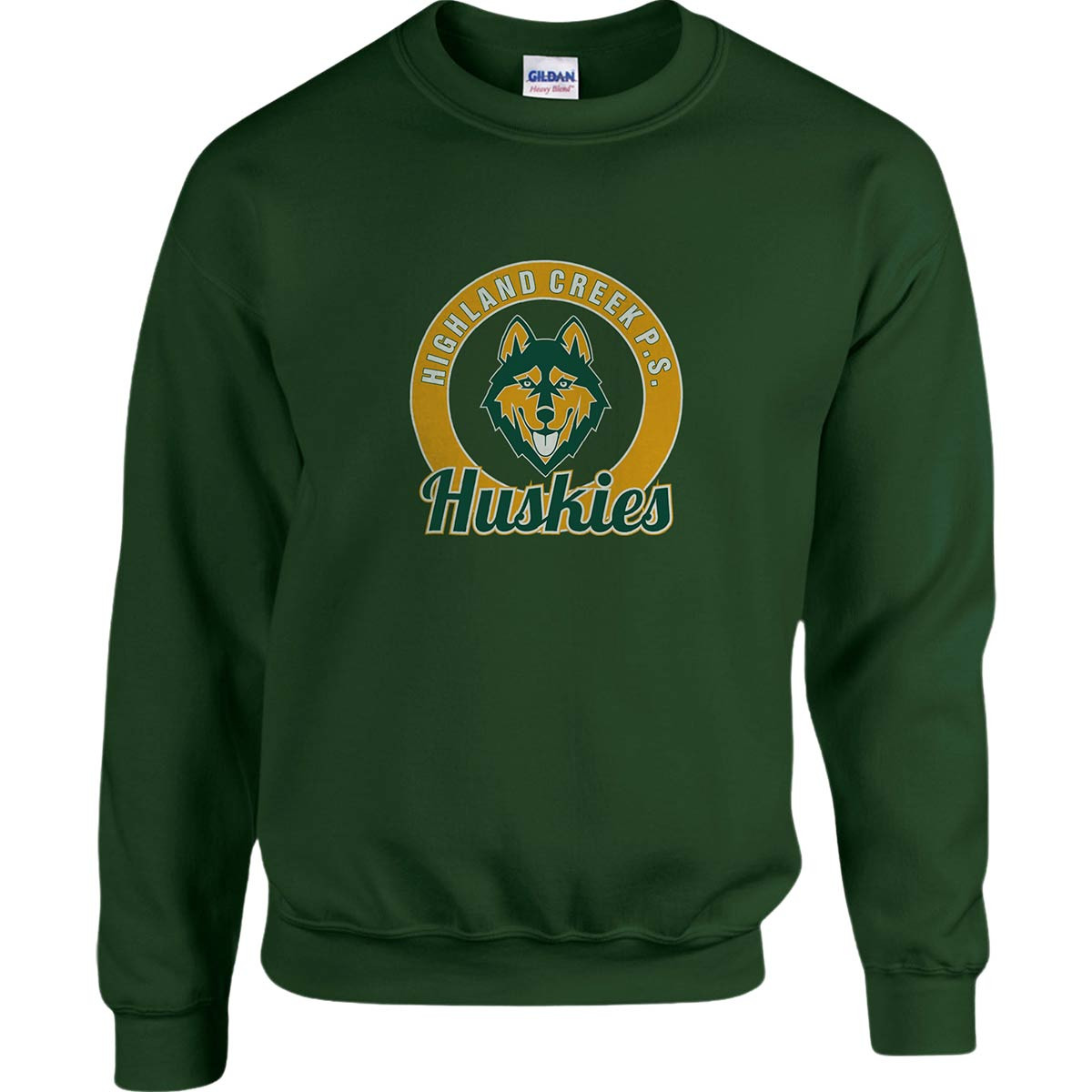 HIC Heavy Blend Adult Crewneck Sweatshirt Forest Green