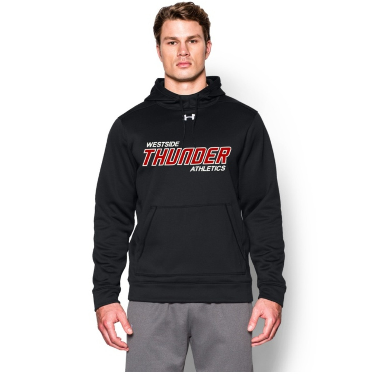 Feather Hill Under Armour Mens Storm Fleece Team Hoodie - Black