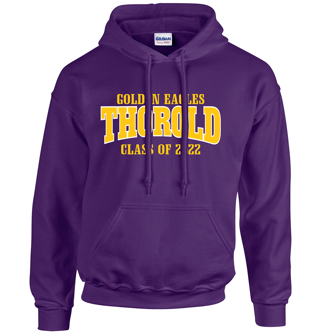 TSS Gildan Adult Heavy Blend Grad Hoodie - Purple | SchoolWear.ca