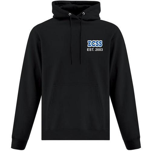 EMI Adult Fleece Hooded Sweatshirt - Black (Design 2) (EMI-004-BK)