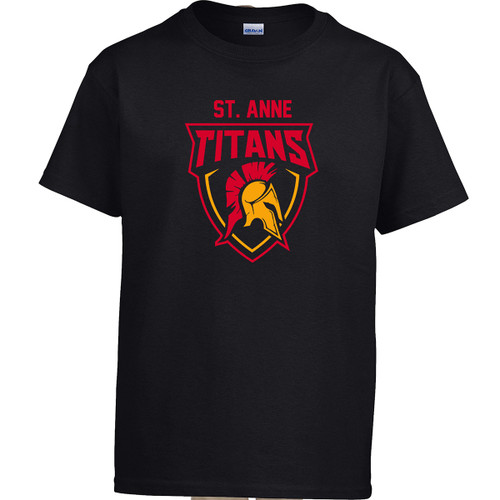 ANN Youth Cotton T-Shirt - Black (ANN-304-BK)