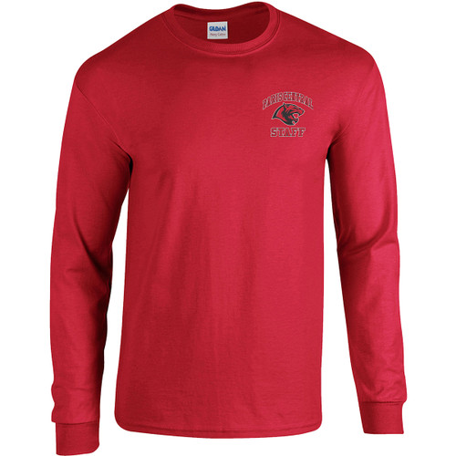 PCS Adult Heavy Cotton Long Sleeve T-Shirt - Red (Staff) (PCS-008-RE)
