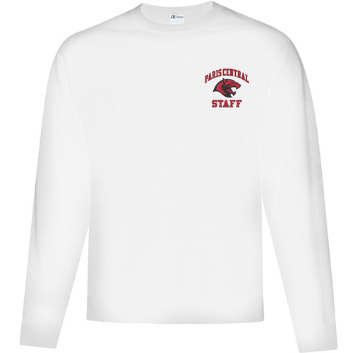 PCS Adult Fleece Crewneck Sweatshirt - White (Staff) (PCS-010-WH)