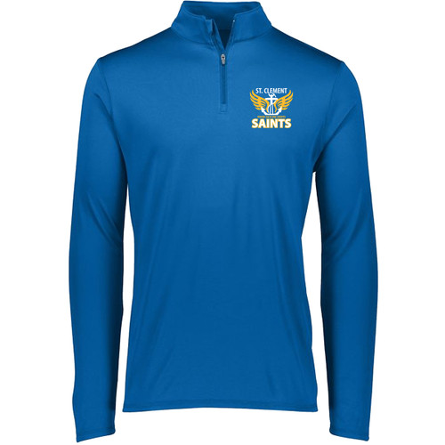 CLE Men’s Augusta Attain Wicking ¼ Zip Pullover - Royal (Staff)