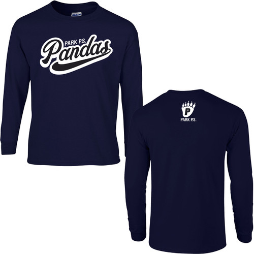 PKP Adult Ultra Cotton Long Sleeve T-Shirt Navy (PKP-002-NY)