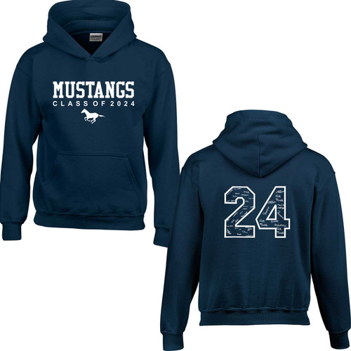 MAS Youth Heavy Blend Grad Hoodie - Navy (MAS-312-NY)