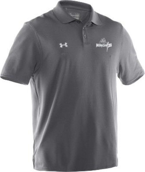 UA Mens Performance Team Polo - Carbon Grey