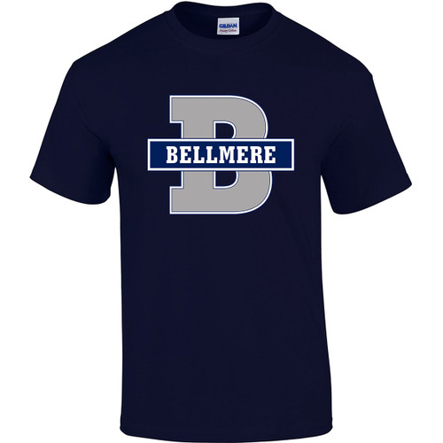 BEL Adult Heavy Blend Cotton T-Shirt - Navy Blue (With B Logo) (BEL-008-NY)