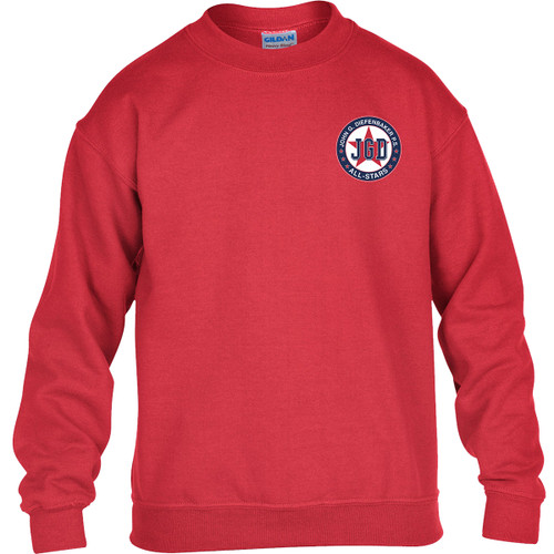 JGD Gildan Heavy Blend Youth Crewneck Sweatshirt - Red (JGD-303-RE)