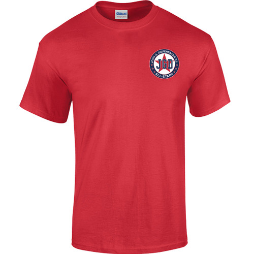 JGD Gildan Heavy Cotton Adult T-Shirt - Red (JGD-001-RD)