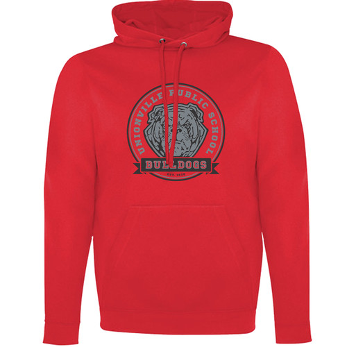 UPS ATC Adult Game Day Fleece Hooded Sweatshirt, (TECH) - Red (UPS-006-RE)