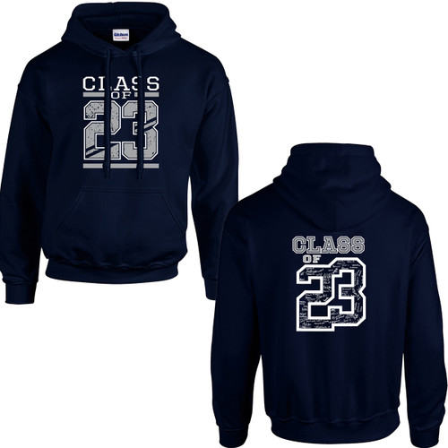 OLA Adult Heavy Blend 50/50 Pullover Grad Hoodie - Navy (OLA-001-NY)