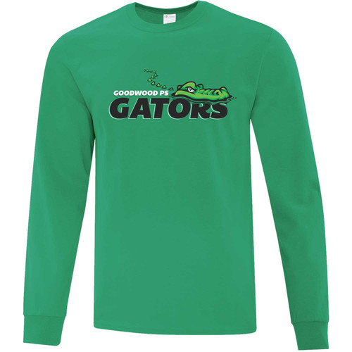 GWS Adult Cotton Long Sleeve Tee - Kelly Green (GWS-003-KE)