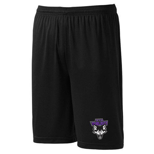 CTA Adult “CTA WOLVES” Pro Team Shorts – Black (CTA-008-BK)